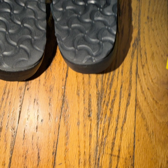 Birkenstock Exquisite Boston Clog Black Leather Sz L7 M5 - Picture 10 of 16